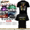 Maroon 5 - Europe Tour 2026 Collection Hoodie, Tshirt, Sweatshirt - Ver 10