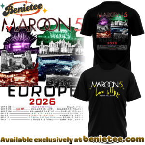 Maroon 5 - Europe Tour 2026 Collection Hoodie, Tshirt, Sweatshirt - Ver 18