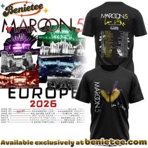 Maroon 5 - Europe Tour 2026 Collection Hoodie, Tshirt, Sweatshirt - Ver 11