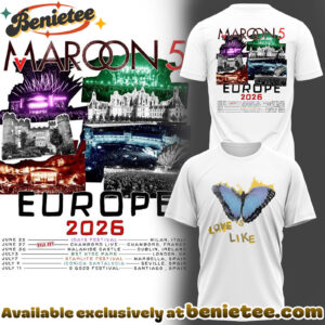Maroon 5 - Europe Tour 2026 Collection Hoodie, Tshirt, Sweatshirt - Ver 13