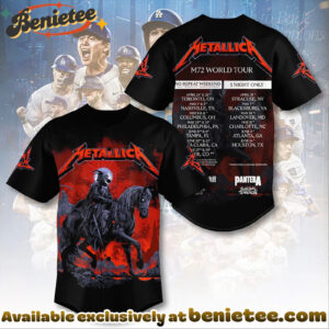 Metallica Tour 2026 Baseball Jersey
