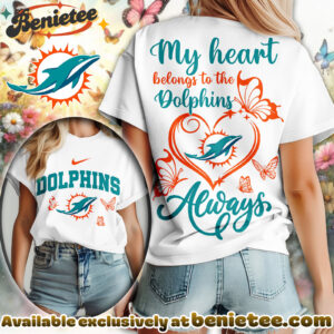 Miami Dolphins Premium NFL Butterfly Women Shirt, Hoodie, Sweatshirt