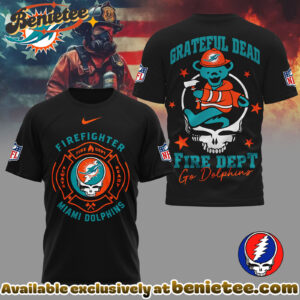 Miami Dolphins Premium NFL Grateful Dead Firefighter 3D Shirt, Hoodie, Sweatshirt