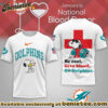 Miami Dolphins Premium NFL Snoopy Blood Donor Awareness Month Tshirt, Sweatshirt, Hoodie