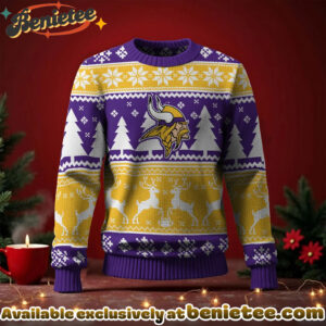 Minnesota Vikings 2025 Christmas New Ugly Sweatshirt, All Team NFL - Ver 2