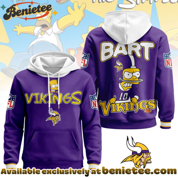 Minnesota Vikings Premium NFL Bart Simpson Hoodie, Sweatshirt, Tshirt