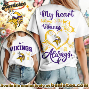 Minnesota Vikings Premium NFL Butterfly Women Shirt, Hoodie, Sweatshirt