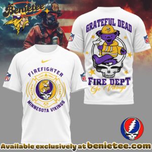 Minnesota Vikings Premium NFL Grateful Dead Firefighter 3D Shirt, Hoodie, Sweatshirt