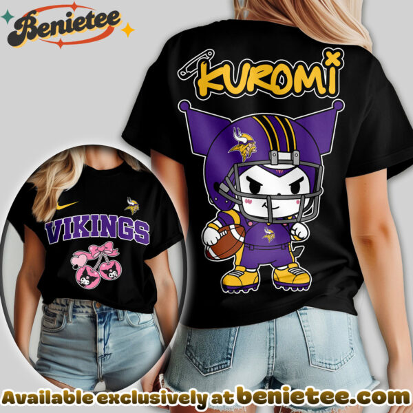 Minnesota Vikings Premium NFL Kuromi Women Shirt
