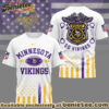 Minnesota Vikings Premium NFL Law Enforcement Tribute 3D Shirt