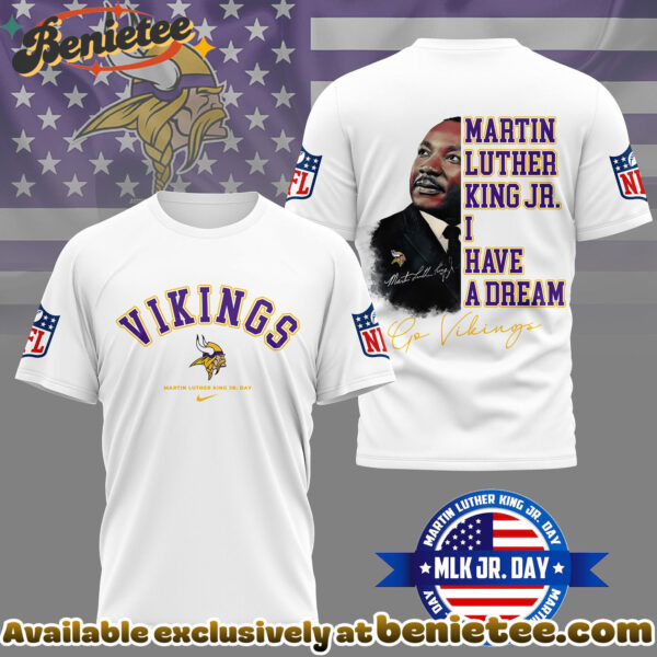 Minnesota Vikings Premium NFL Martin Luther King JR. Day 3D Shirt, Hoodie, Sweatshirt