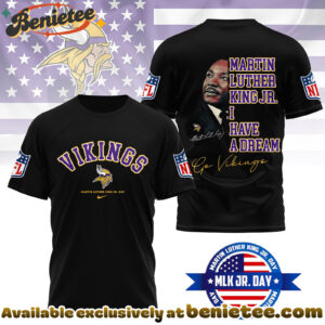 Minnesota Vikings Premium NFL Martin Luther King JR. Day 3D Shirt, Hoodie, Sweatshirt