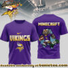 Minnesota Vikings Premium NFL Minecraft 3D Shirt