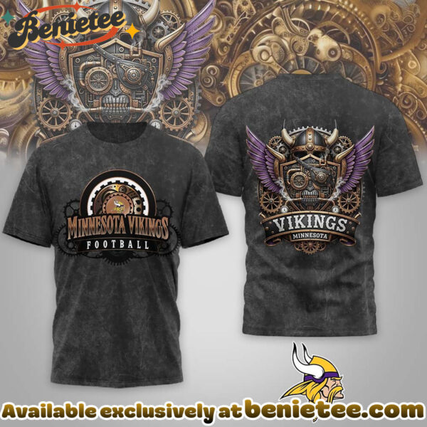 Minnesota Vikings Premium NFL Steampunk T-shirt