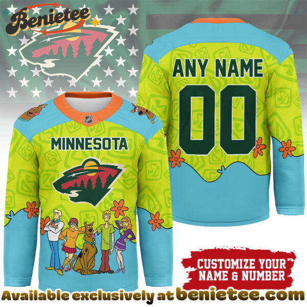 Minnesota Wild Premium NHL Scooby Doo Hockey Jersey