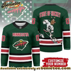 Minnesota Wild Premium NHL Scooby Doo Personalized Hockey Jersey
