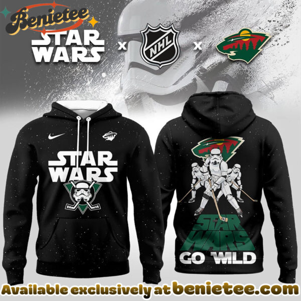 Minnesota Wild Premium NHL Star Wars Imperial Trooper 3D Hoodie