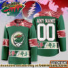 Minnesota Wild Premium NHL Tie-Dye Skull Hockey Jersey