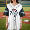Men's The Weeknd Music Tour 2026 Baseball Jersey, Polyester Button Down, White, US Size S-5Xl