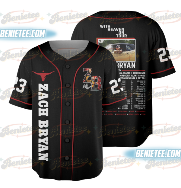 Zach Bryan Concert Baseball Jersey