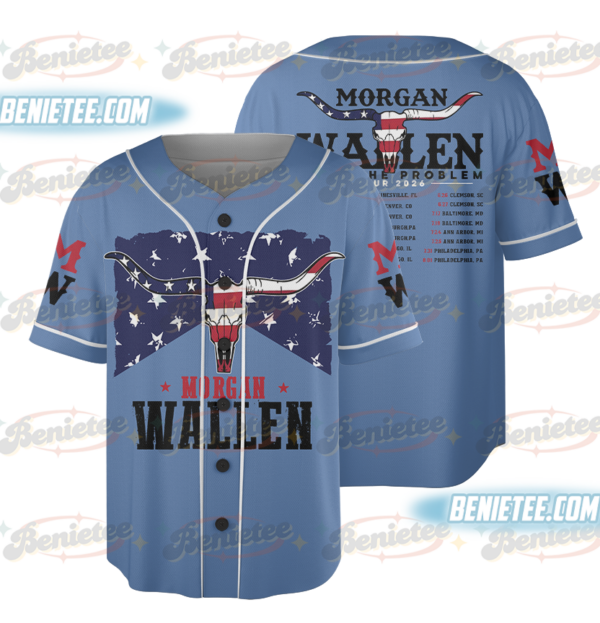 Morgan Wallen Music Tour Baseball Jersey