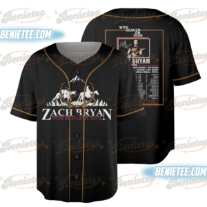 Zach Bryan With Heaven On Tour 2026 Baseball Jersey, Zach Bryan Country Music Tee