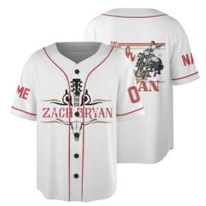 Zach Bryan Concert Baseball Jersey