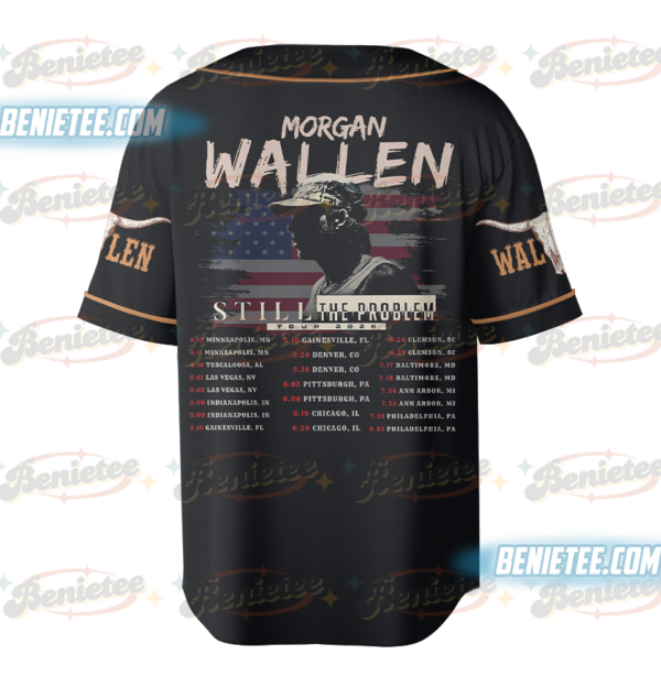 Morgan Wallen Still Problem Tour 2026 Baseball Jersey