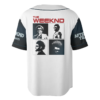 Men's The Weeknd Music Tour 2026 Baseball Jersey, Polyester Button Down, White, US Size S-5Xl