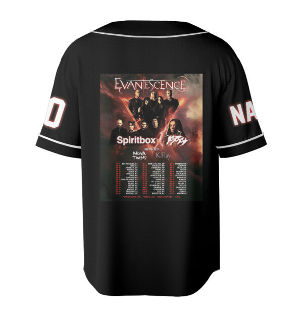 Evanescence North America Tour 2026 Baseball Jersey