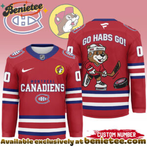 Montreal Canadiens Premium NHL Bucees Personalized Hockey Jersey