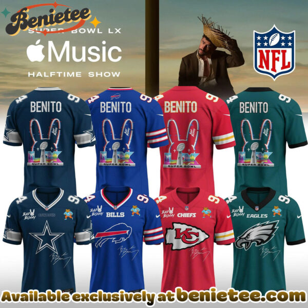 NFL x Bad Bunny 2026 Super Bowl LX Halftime Show Custom Name And Number Jersey