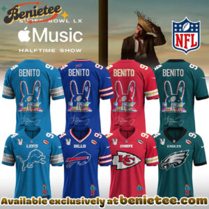 NFL x Bad Bunny 2026 Super Bowl LX Halftime Show Custom Name And Number Jersey - Ver 2