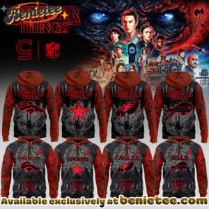 NFL x Stranger Things Hoodie, Shirt, Sweatshirt - All Teams NFL