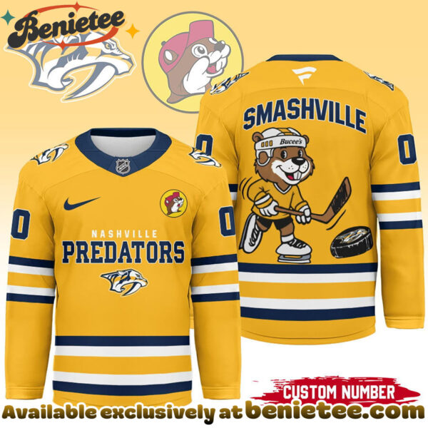 Nashville Predators Premium NHL Bucees Personalized Hockey Jersey