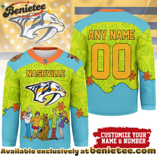 Nashville Predators Premium NHL Scooby Doo Hockey Jersey
