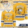 Nashville Predators Premium NHL Snoopy Personalized Hockey Jersey