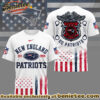New England Patriots Premium NFL Law Enforcement Tribute 3D Shirt