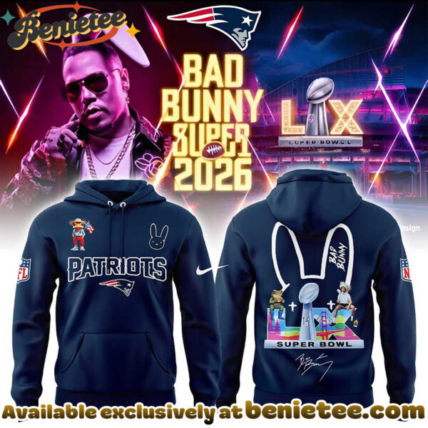 New England Patriots x Bad Bunny Super Bowl 2026 Combo Hoodie, Sweatshirt, Tshirt V3