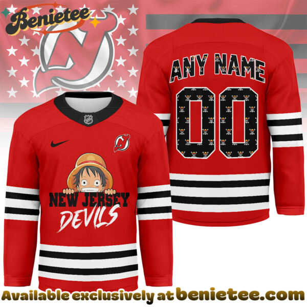 New Jersey Devils Premium NHL One Piece Hockey Jersey NY