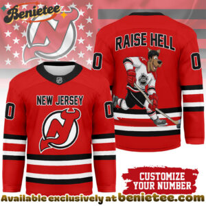 New Jersey Devils Premium NHL Scooby Doo Personalized Hockey Jersey