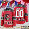 New Jersey Devils Premium NHL Tie-Dye Skull Hockey Jersey