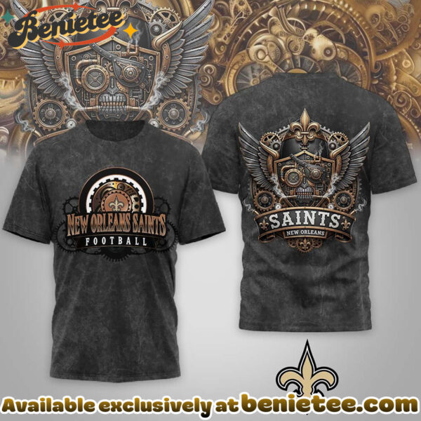 New Orleans Saints Premium NFL Steampunk T-shirt