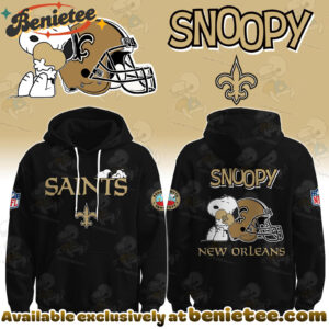 New Orleans Saints x Snoopy Hoodie, Sweatshirt, T-shirt Limited Edition - Selling Out Fast