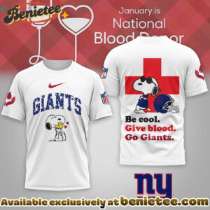 New York Giants Premium NFL Snoopy Blood Donor Awareness Month Tshirt, Sweatshirt, Hoodie