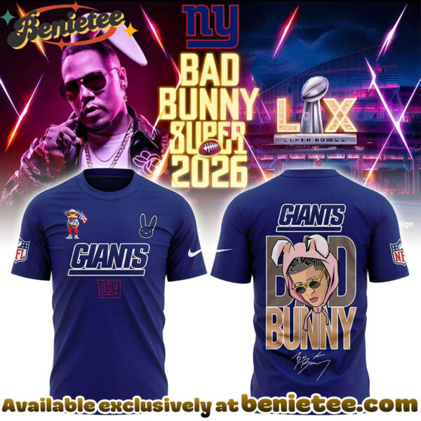 New York Giants x Bad Bunny Super Bowl 2026 Tshirt, Sweatshirt, Hoodie V2