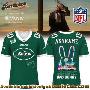 New York Jets x Bad Bunny Super Bowl Football Jersey Limited Edition