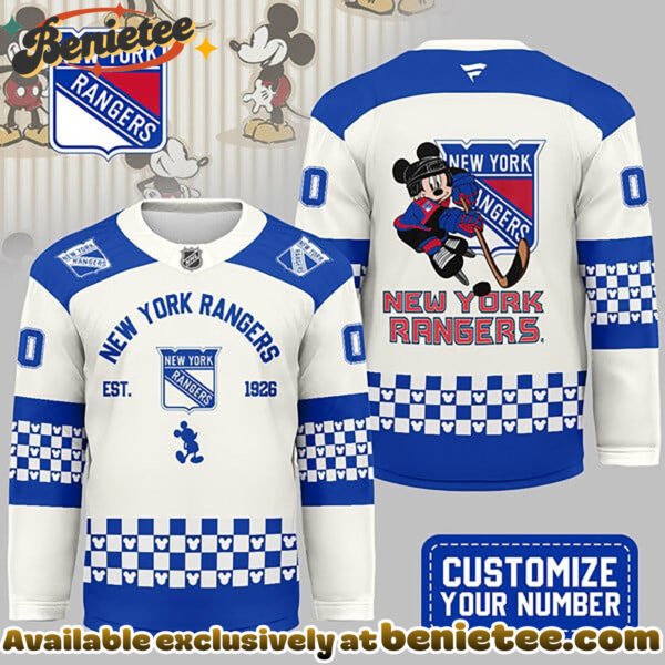 New York Rangers Premium NHL Disney Game Day Hockey Jersey
