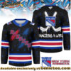 New York Rangers Premium NHL Graffiti My Team 4 Life Hockey Jersey