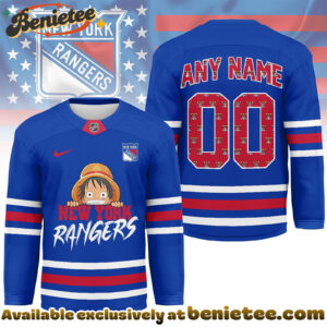 New York Rangers Premium NHL One Piece Hockey Jersey NY